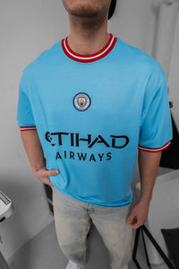 T-SHIRT VINTAGE - HAMEN - ART. MANCHESTER CITY - COL. CELESTE