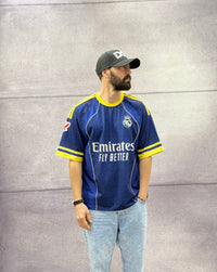 T-SHIRT VINTAGE - HAMEN - ART. REAL MADRID - COL. BLU