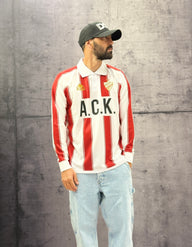 POLO MANICA LUNGA AUTHENTIC ODEN - KAPPA - ART. 311P37W - COL . White - Red racing - Black (R10)