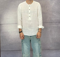 CAMICIA SERAFINO IN LINO - BERNA - *ART. 230330