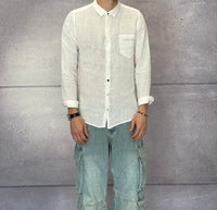 CAMICIA COLLETTO IN LINO - BERNA - *ART. 230310