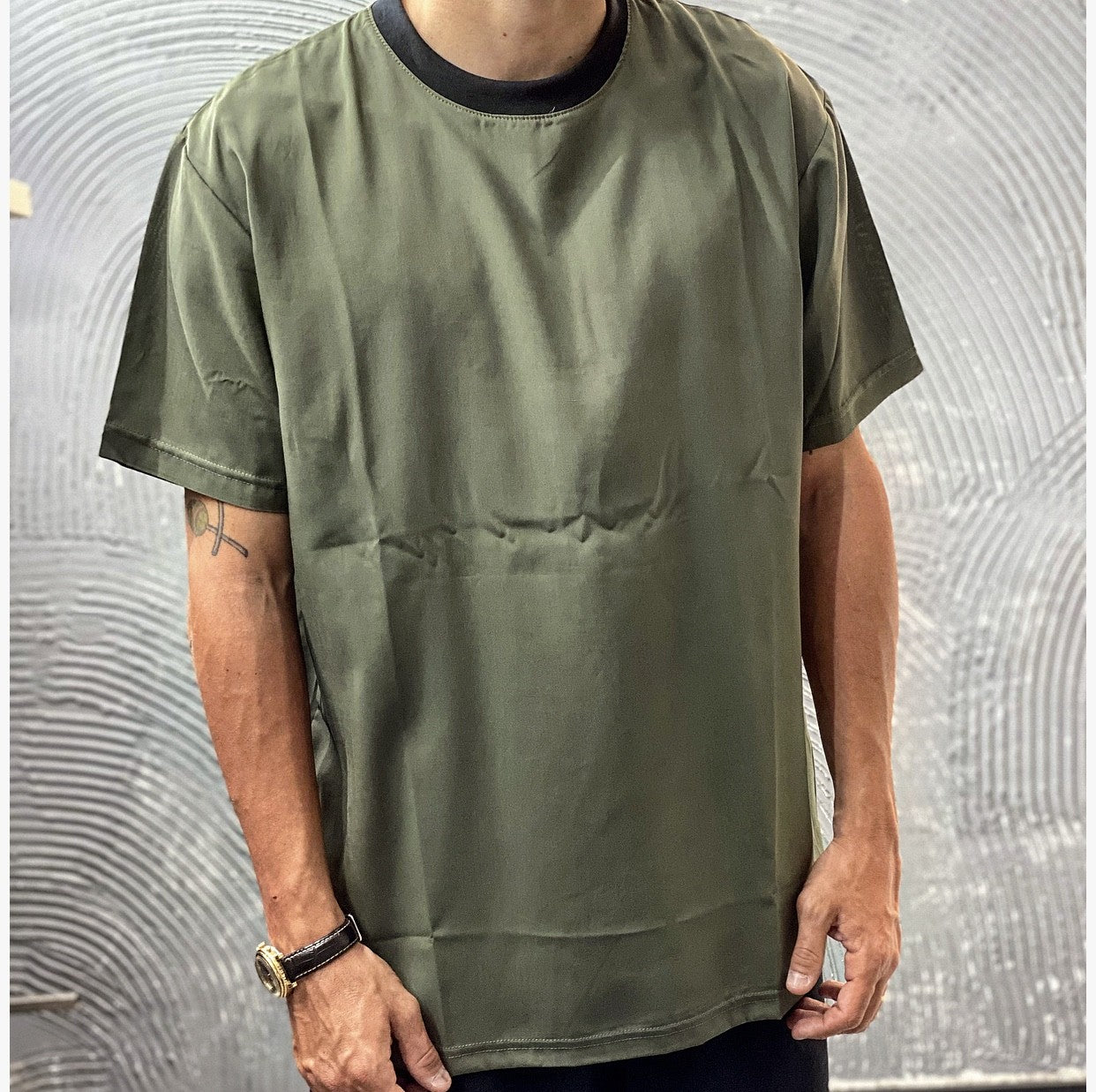 T-SHIRT OVER - HAMEN - ART. VISCOSA - COL. VERDE