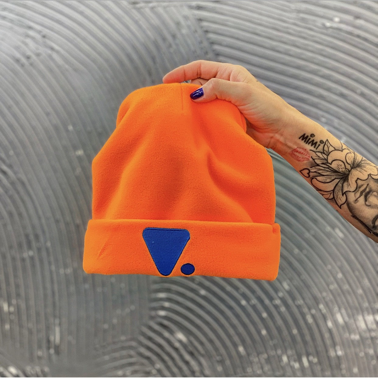 BERRETTO  BEANIE IN PILE - VALVOLA - COL. ORANGE