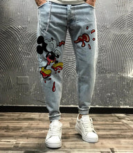 JEANS - HAMEN - DIPINTO A MANO -  ART. TOPOLINO 10