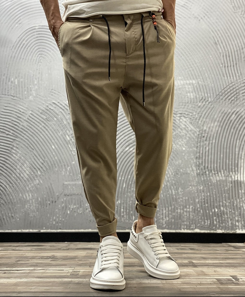 PANTALONE BL11 - SOTTOCINTA - ART. BL20198 (201918) (90001) COL. BEIGE