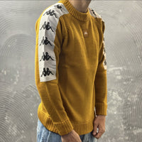 MAGLIONE 222 BANDA 10 BALAJ - KAPPA - ART. 304N1C0 - COL. Yellow Ochre-White (BY3)