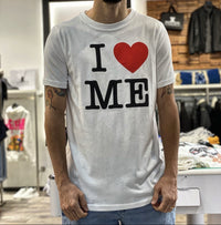 T-SHIRT STAMPA I LOVE ME - MINIMAL - ART. U2637 - COL. BIANCO