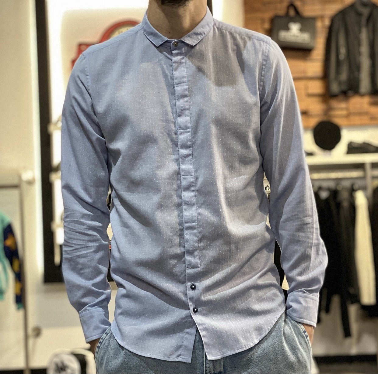 CAMICIA - BL.11 - ART. BOB12 - COL. AZZURRO