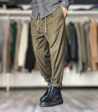 PANTALONE POLIVISCOSA COUL SOTTOCINTA - BL.11 - ART. BL21036 - COL. VERDE SCURO