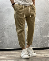 PANTALONE COULISSE CON CATENELLA - BL.11 - ART. STANDFORD8 - COL. BEIGE