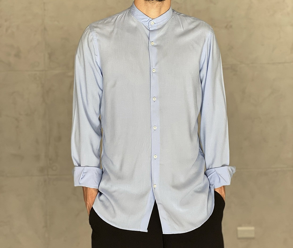 CAMICIA COREANA - NEW JOB BRAND - ART. COREAVISC - COL. CIELO