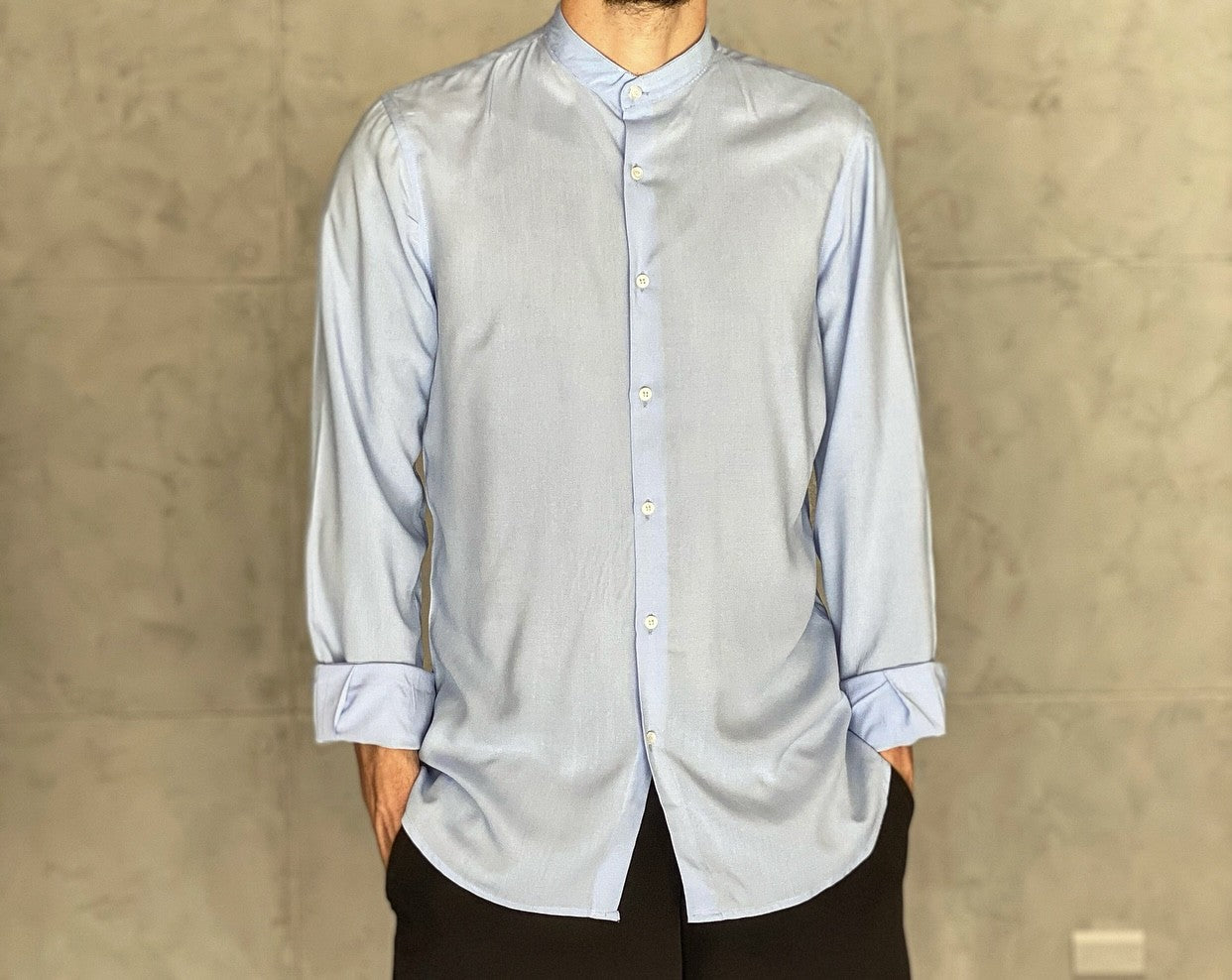 CAMICIA COREANA - NEW JOB BRAND - ART. COREAVISC - COL. CIELO