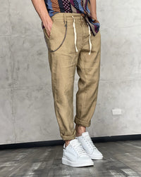 PANTALONE LINO - BL.11 - ART. STEWIE8 - COL. BEIGE