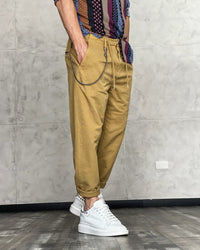 PANTALONE COT / LINO - BL.11 - ART. NUOTO248 - COL. NESPOLA