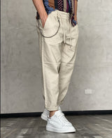 PANTALONE COT. / LINO - ONLY&SONS - ART. 22013002 - COL. SILVER LINING