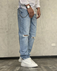 JEANS LOOSE STRAPPI - ONLY&SONS - ART. 22023543 - COL. LIGHT BLUE DENIM