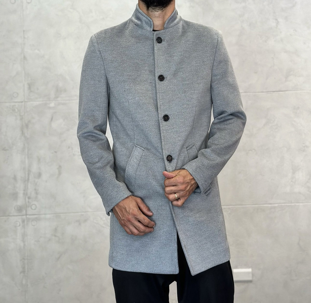 CAPPOTTO COREANO - NEW JOB BRAND - ART. KOREA - COL. GRIGIO