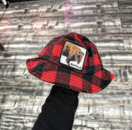 CAPPELLO BUCKET HAT - GOORIN BROS - ART. BUFFALO - COL. RED