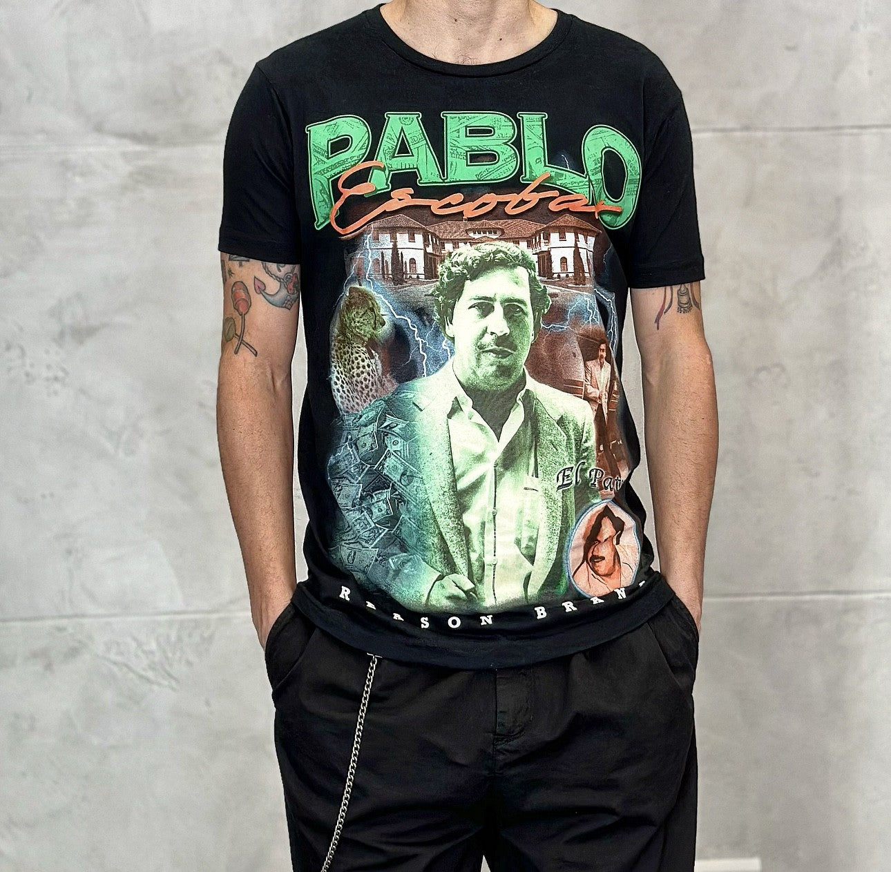 T-SHIRT PABLO TEE - REASON - ART. A1-201 - COL. BLACK