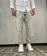 JEANS CARROT ROTTURE - BERNA - ART. 23012530 - COL. DENIM CHIARO