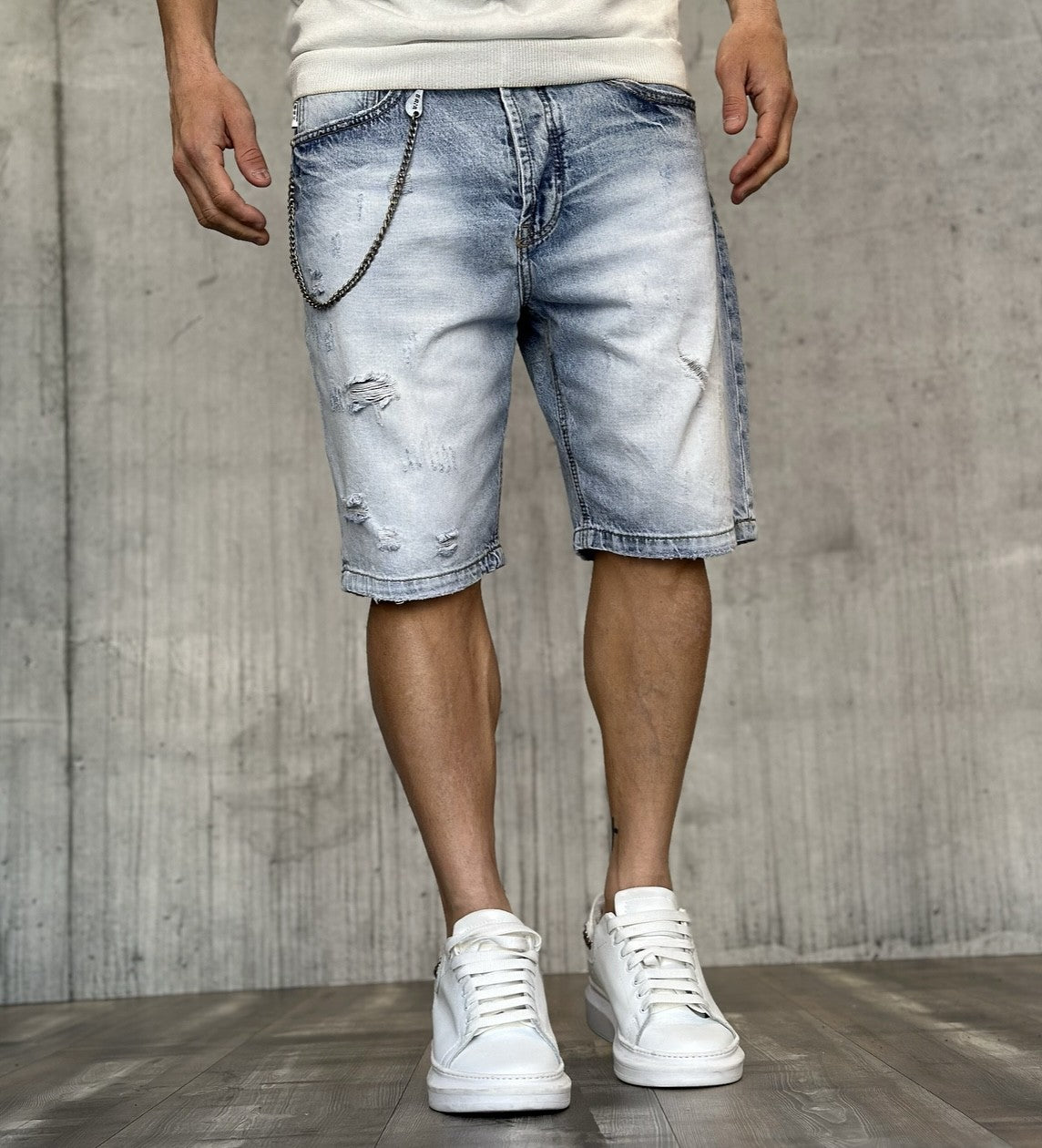 BERMUDA JEANS ROTTURE - BERNA -  *ART. 23017530 - COL. DENIM