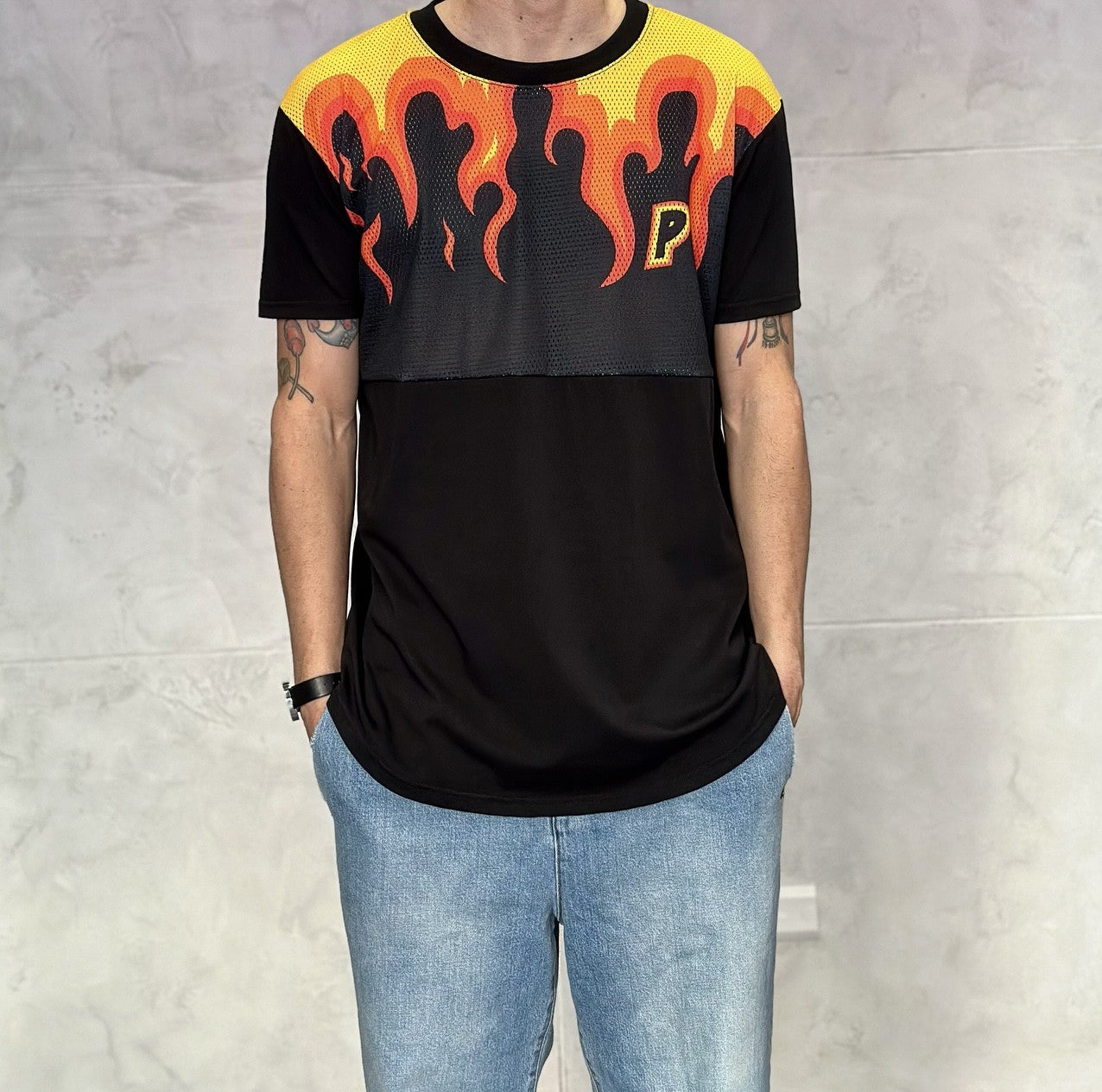 T-SHIRT M/M FIAMME - PABLIC - BERNA -  ART. 2350151 - COL. NERO