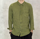 CAMICIA COLLETTO IN LINO - BERNA - *ART. 230310