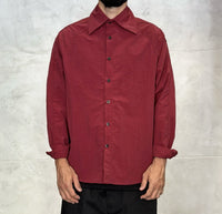 CAMICIA IN NYLON OVERSIZE - DAMN STUDIOS - ART. DAMN32 - COL. BORDEAUX