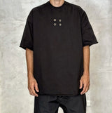 T-SHIRT CON OCCHIELLI OVERSIZE - DAMN STUDIOS - ART. DAMN13 - COL. NERO