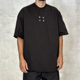 T-SHIRT CON OCCHIELLI OVERSIZE - DAMN STUDIOS - ART. DAMN13 - COL. NERO