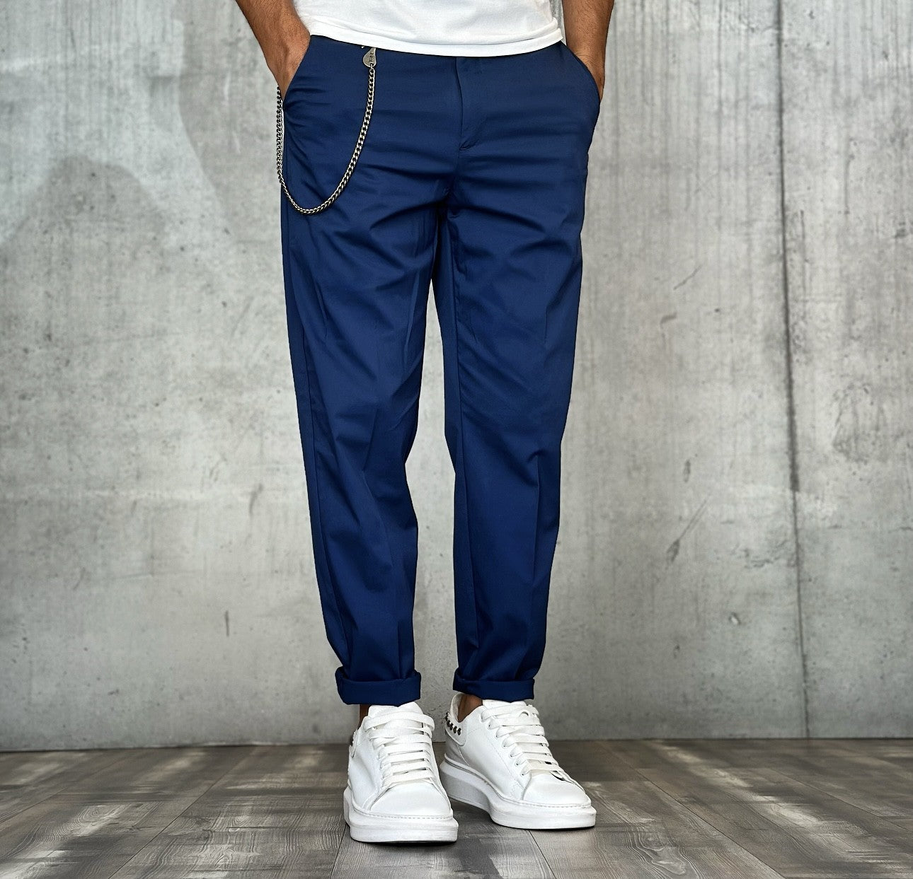 PANTALONE LARGO TECNICO - BERNA - *ART. 23027842 - COL. BLU CHINA