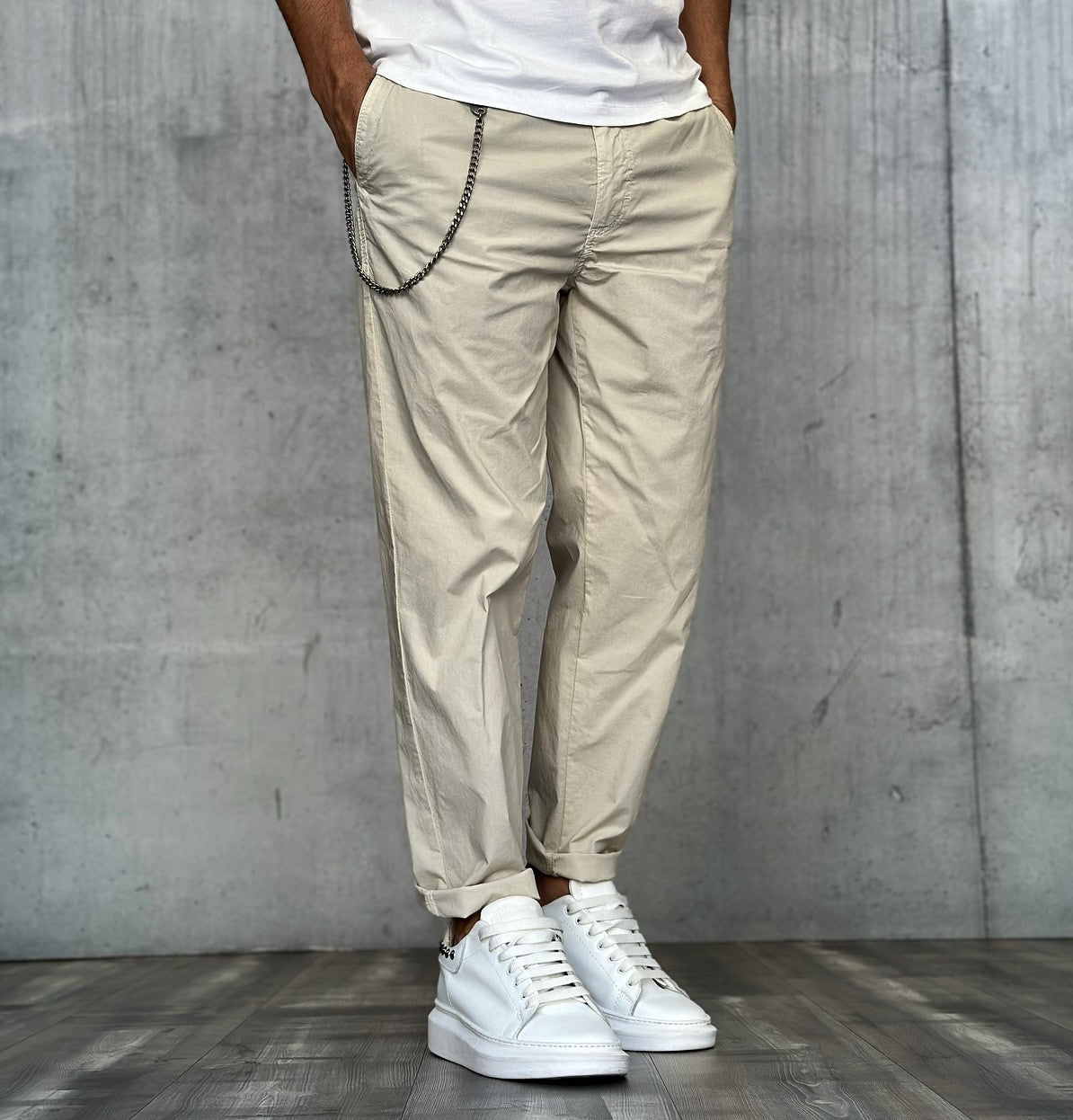 PANTALONE CROPPED - BL.11 - *ART. PIPPO8 - COL. BEIGE