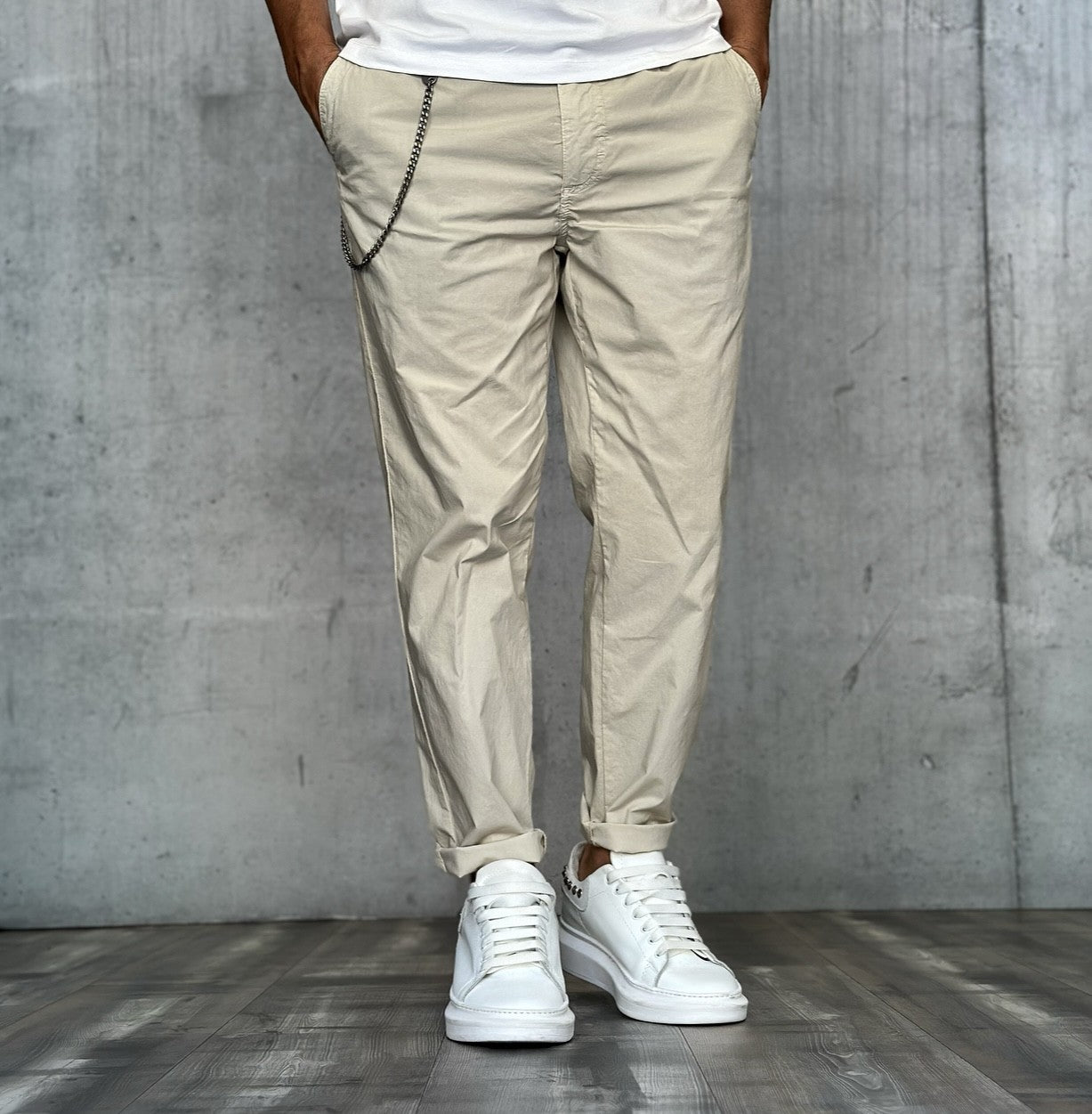 PANTALONE CROPPED - BL.11 - *ART. PIPPO8 - COL. BEIGE