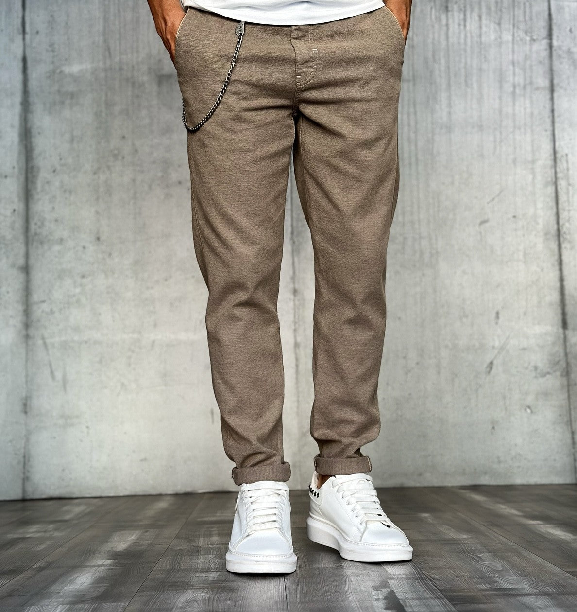 PANTALONE CHINOS SLIM - BERNA - *ART. 230156245 - COL. COLONIALE