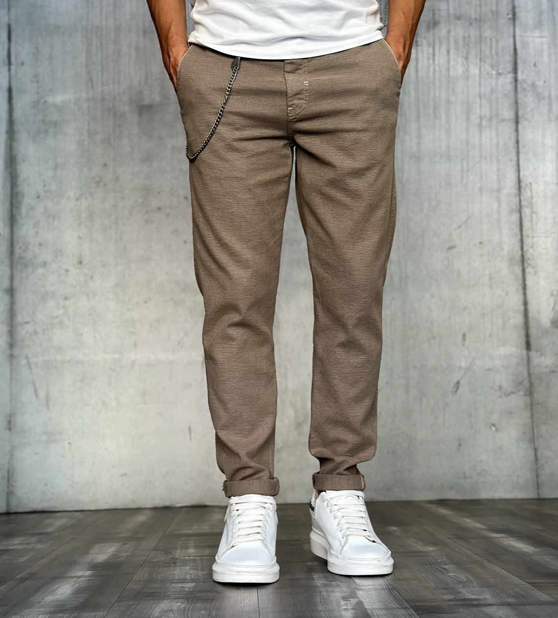 PANTALONE CHINOS SLIM - BERNA - *ART. 230156245 - COL. COLONIALE