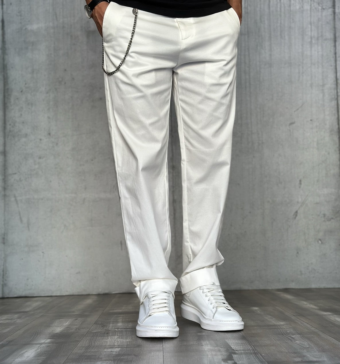 PANTALONE OVER - BERNA - *ART. 23023224 - COL. LATTE