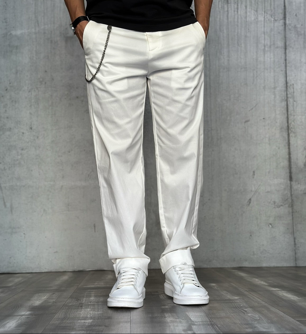 PANTALONE OVER - BERNA - *ART. 23023224 - COL. LATTE