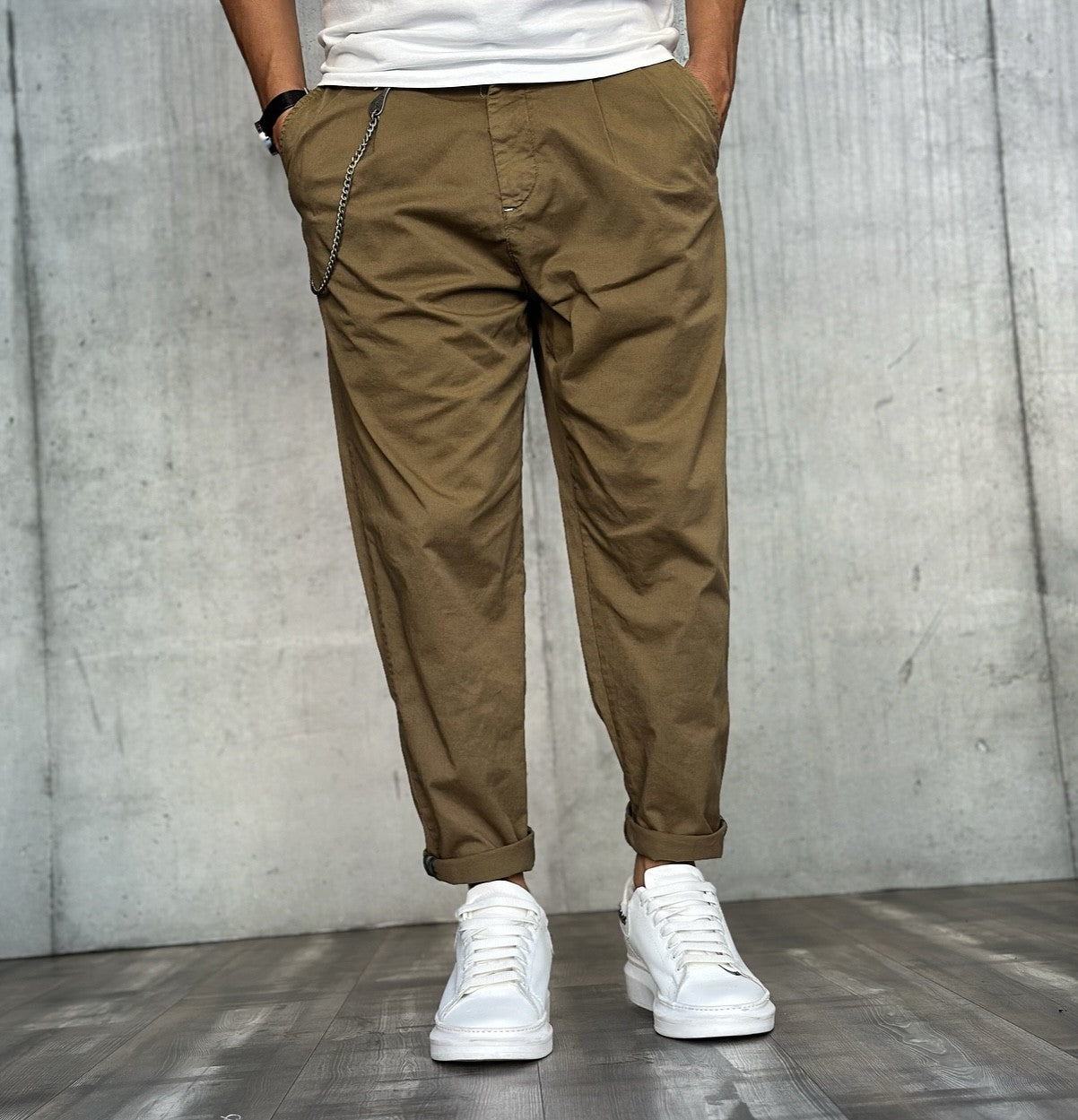 PANTALONE OVER - BERNA - *ART. 230332169 - COL. BISCOTTO