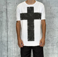 T-SHIRT STAMPA CROCE - PABLIC - BERNA - ART. 2360152 ( 2350362 ) - COL. BIANCO