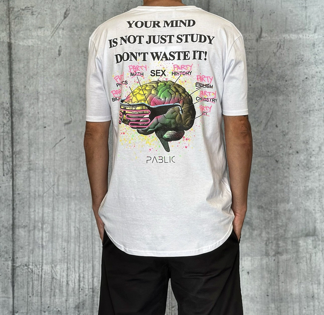 T-SHIRT M/M DON'T WASTE IT - PABLIC - BERNA - ART. 2360342 - COL. BIANCO