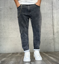 JEANS CARROT FELPA - BERNA - ART. 23310130 - COL. NERO DENIM