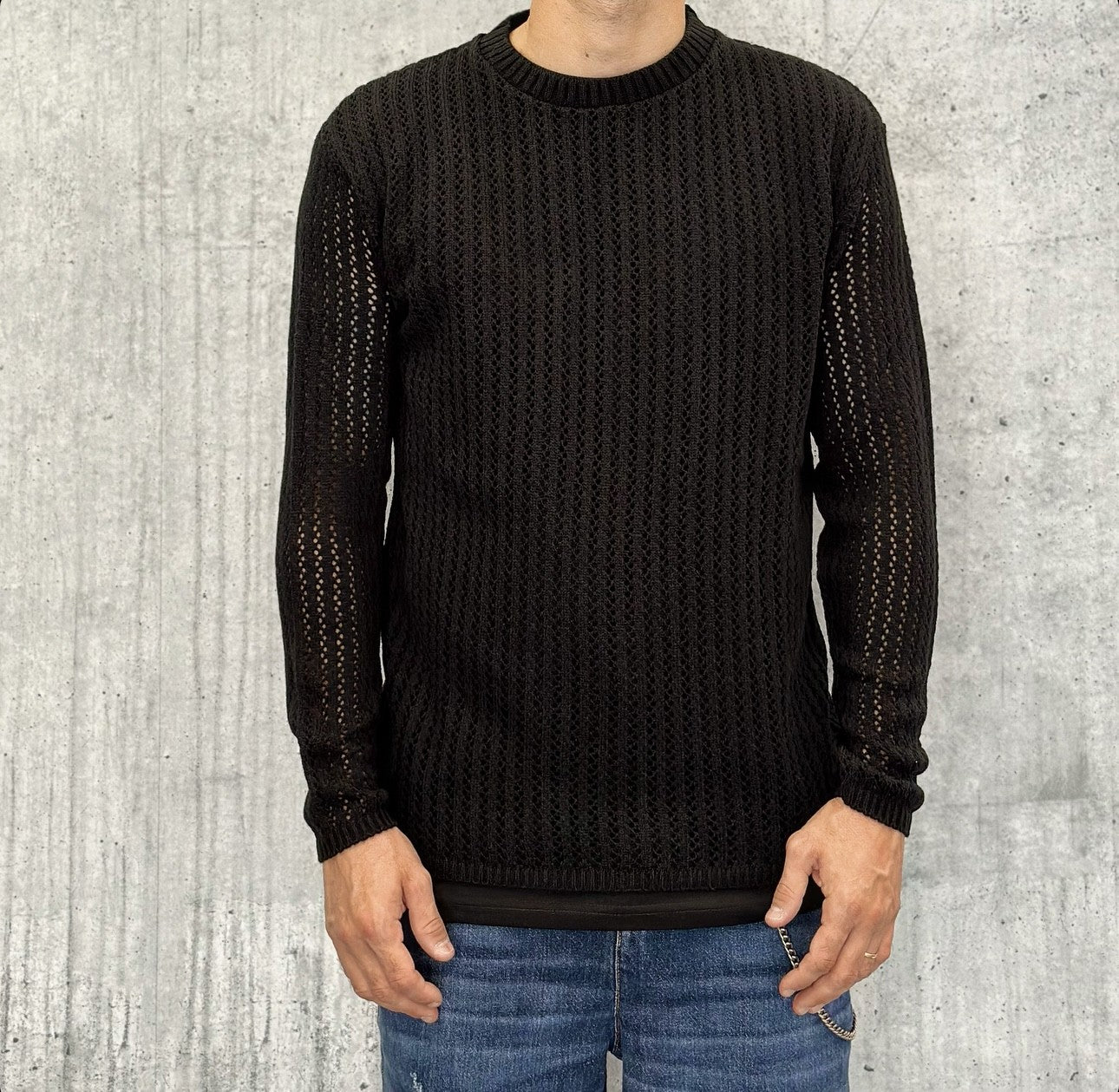 MAGLIONE - HAMEN - ART. M905  - COL. NERO