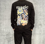 FELPA GIROCOLLO STAMPA MAGIC JOHNSON - ONLY&SONS - ART. 22027894 - COL. BLACK