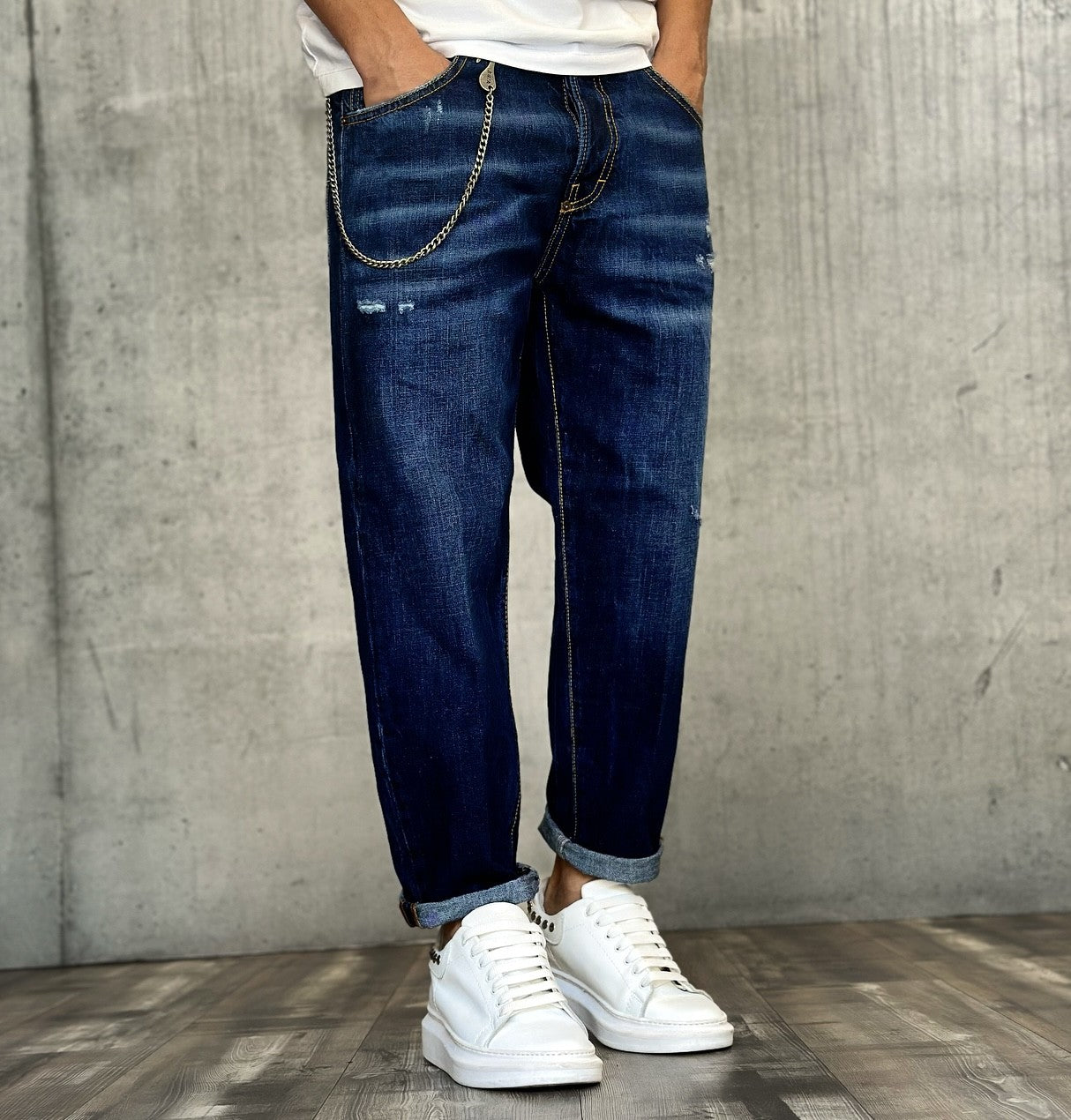 JEANS LAV L8/24 - I'M BRIAN - ART. ALEX - COL. DENIM SCURO