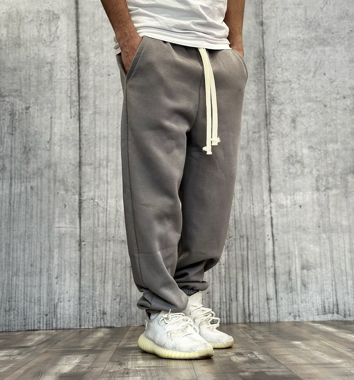 PANTALONE DI TUTA OVER - HAMEN - ART. BOXY FIT - COL  FERRO