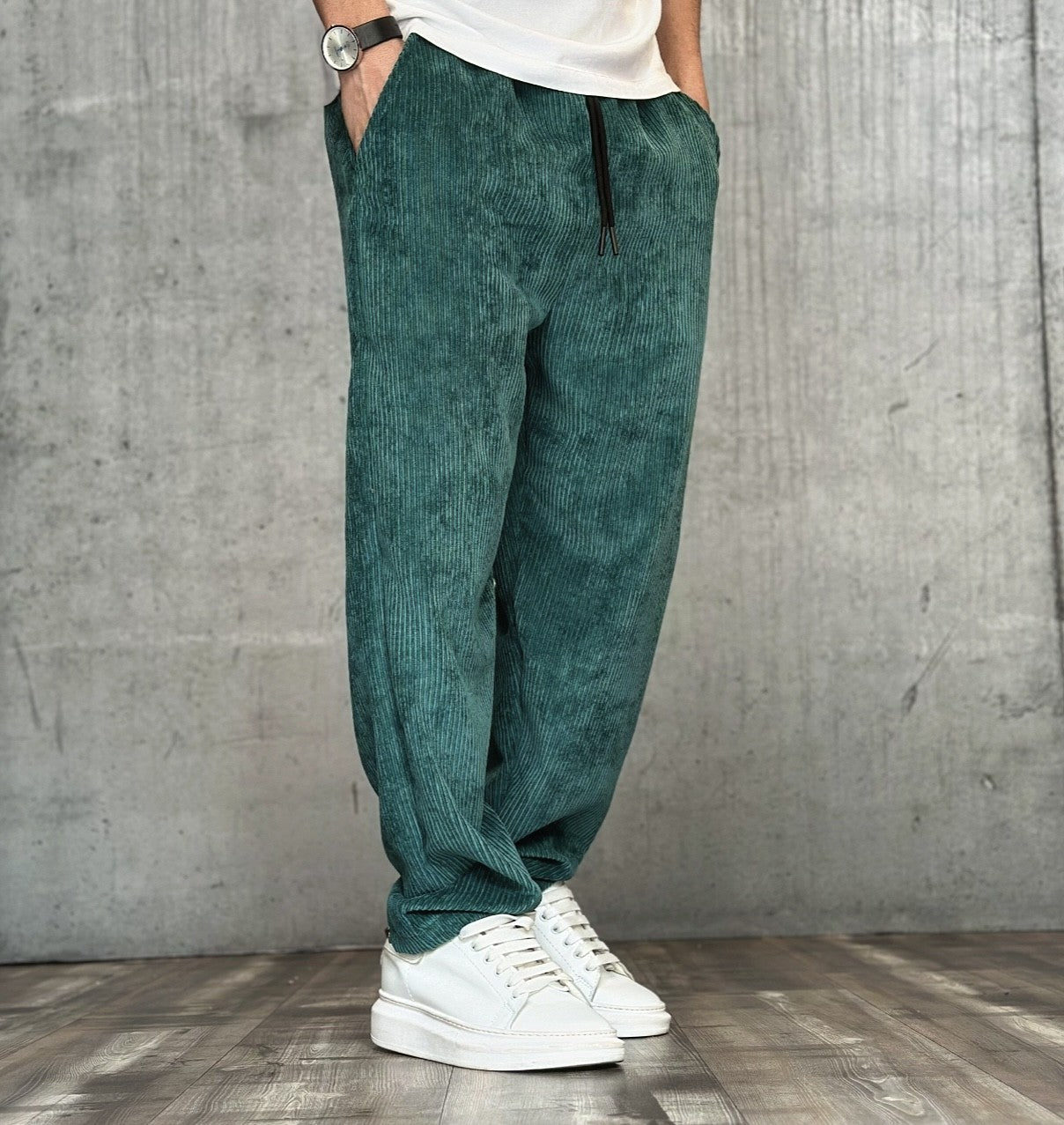 PANTALACCIO VELLUTINO - ART. NEW VELLUTO - HAMEN - COL. VERDE