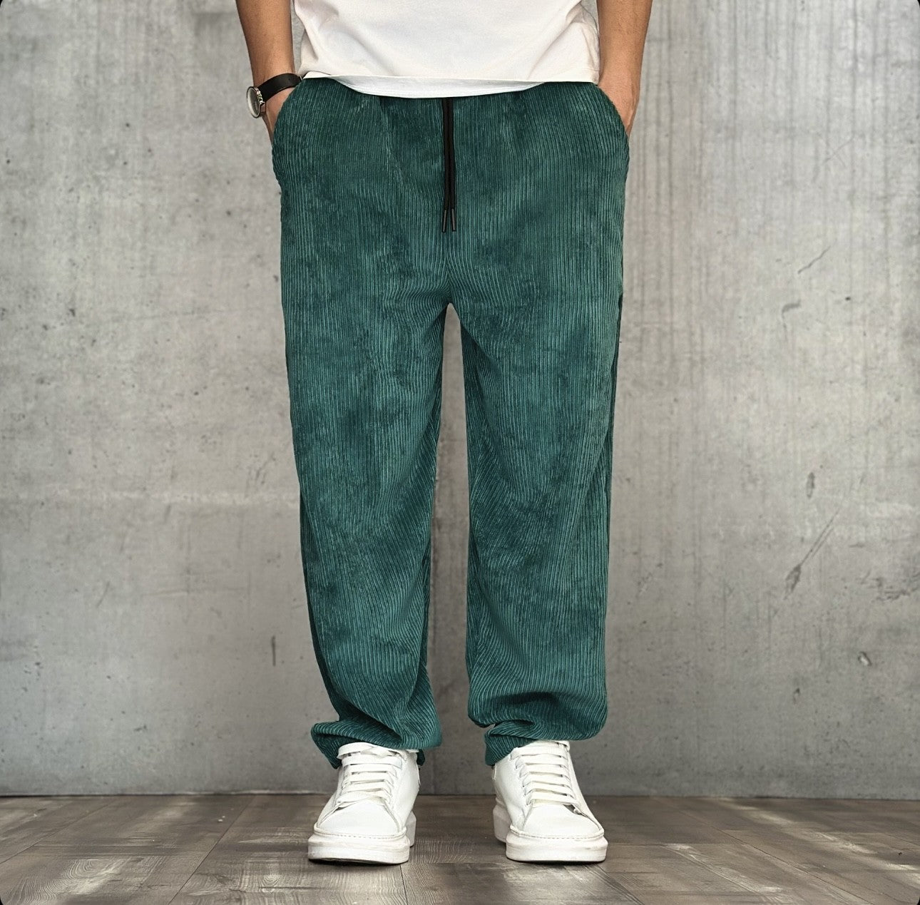 PANTALACCIO VELLUTINO - ART. NEW VELLUTO - HAMEN - COL. VERDE