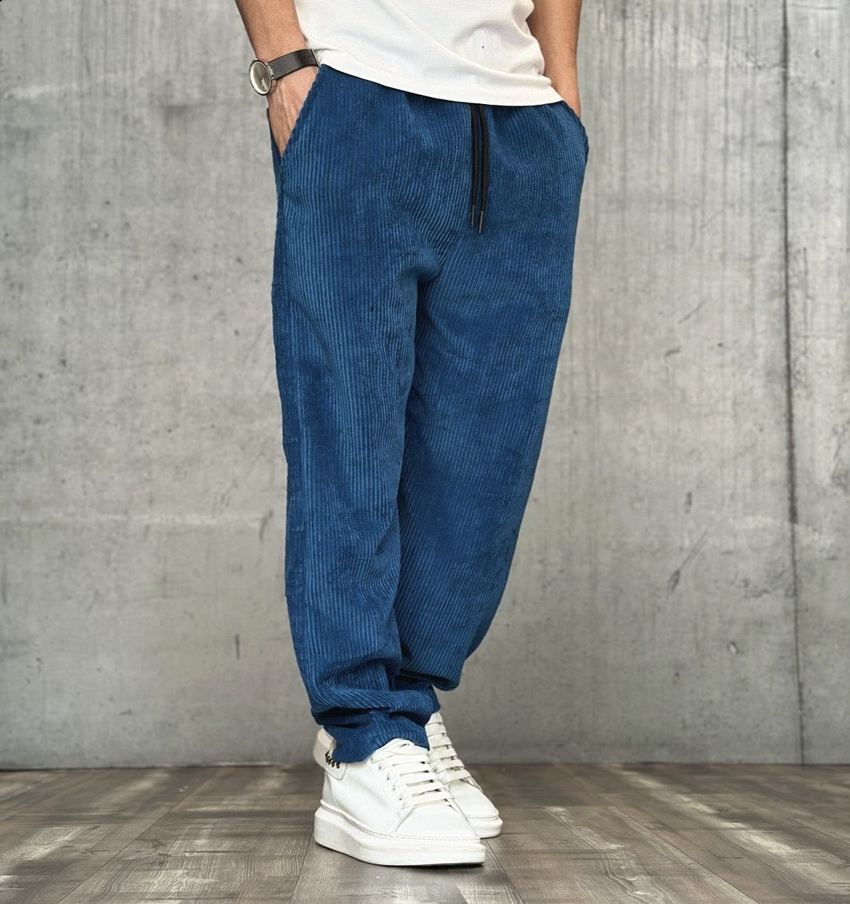 PANTALACCIO VELLUTINO - ART. NEW VELLUTO - HAMEN - COL. BLU