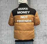 PIUMINO - MAKE MONEY NOT FRIENDS - *ART. MMNF0001 - COL. NERO / ARANCIO GOLD