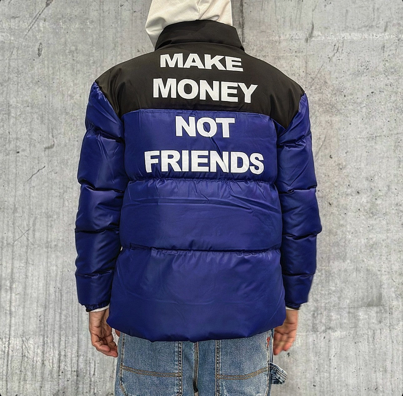 PIUMINO - MAKE MONEY NOT FRIENDS - *ART. MMNF0001 - COL. NERO / ROYAL